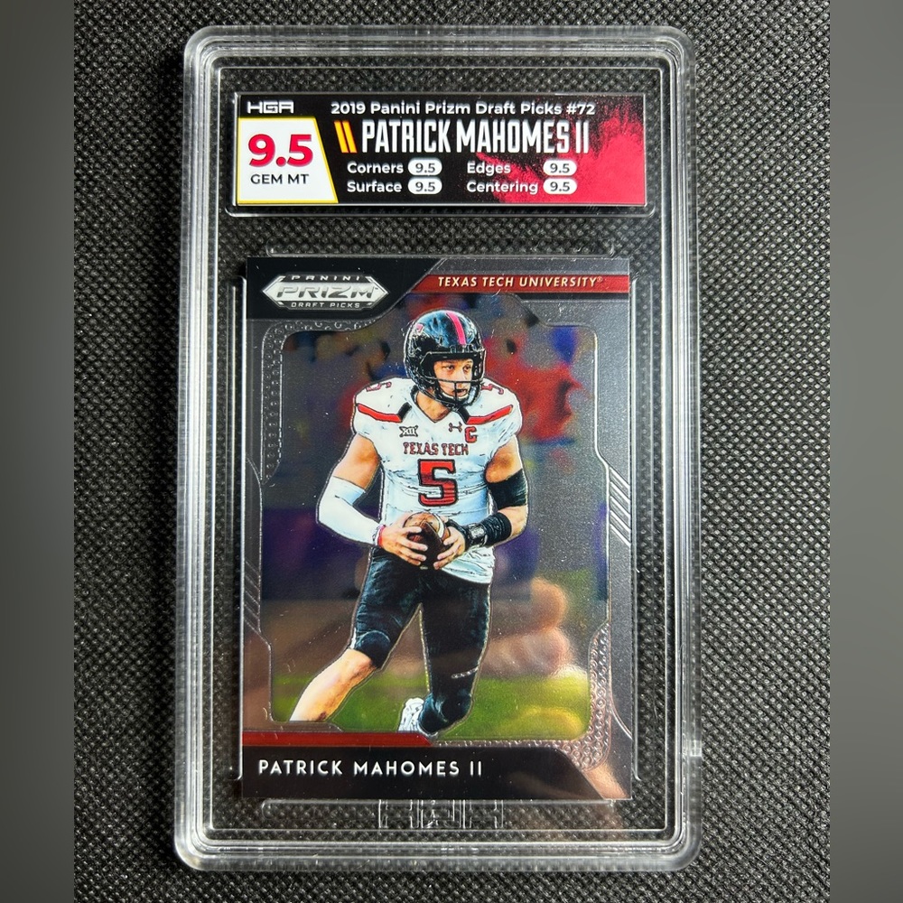 2019 Panini Prizm DP Patrick Mahomes II #72 HGA Quad 9.5 True Gem Mint Chiefs